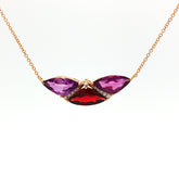 Multi-Stone Bar Necklace